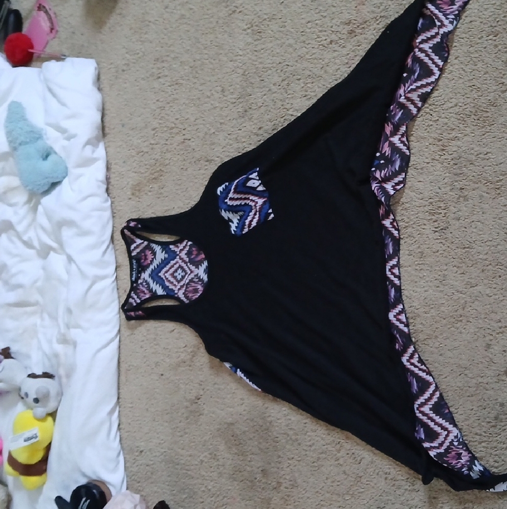 Black and Purple Women's Top